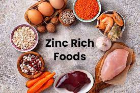 Which food is rich in Zinc