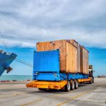 The over high cargo to direct discharging from vessel on Trailer Low Bed and moving to customer.